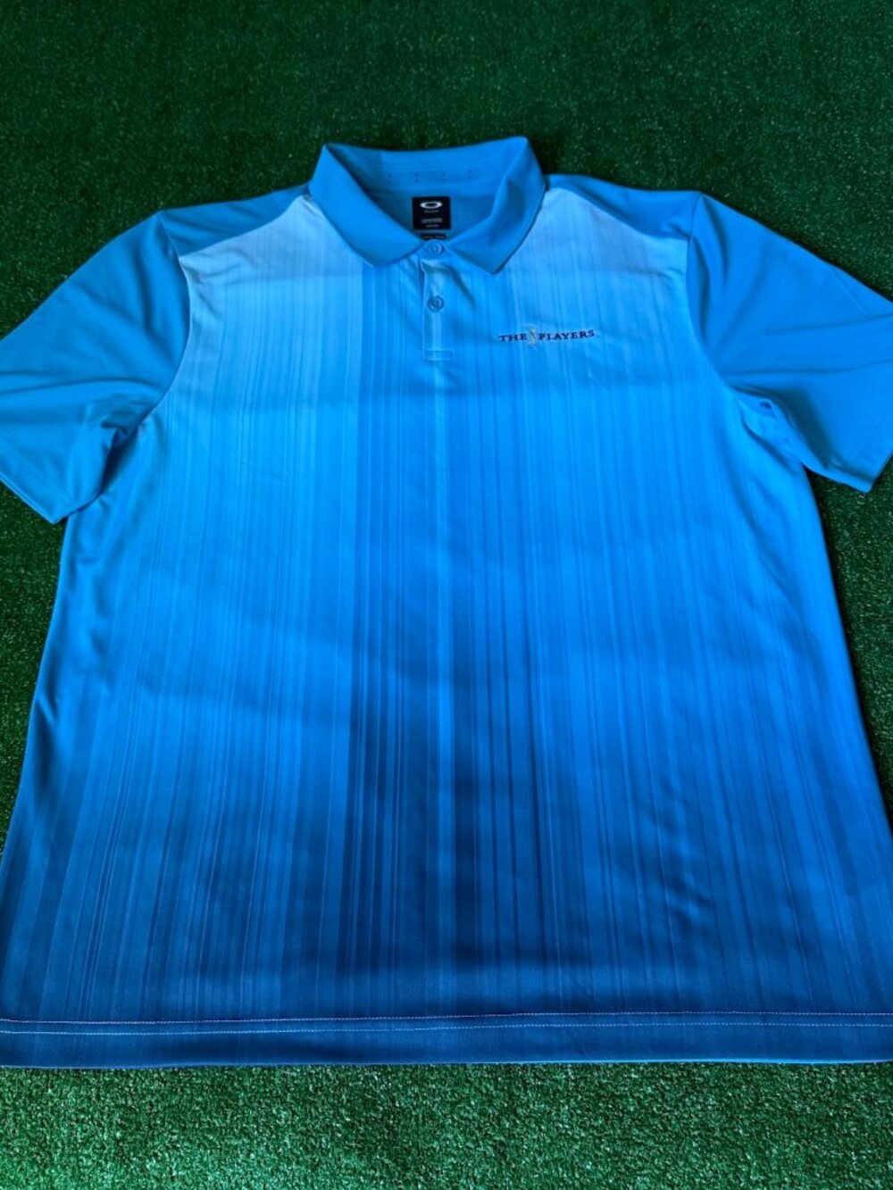 Oakley Infinity Line Golf Polo The Players Championship Logo Turquoise Size XL